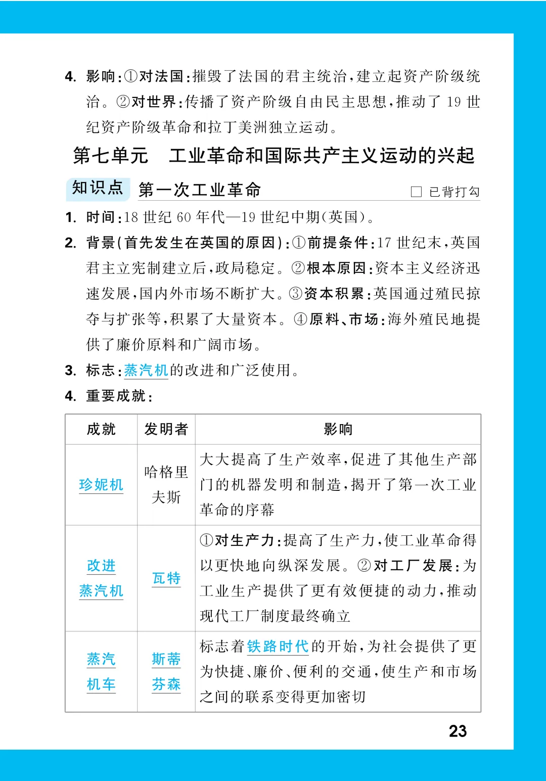 中考知识记背一本通 第219张