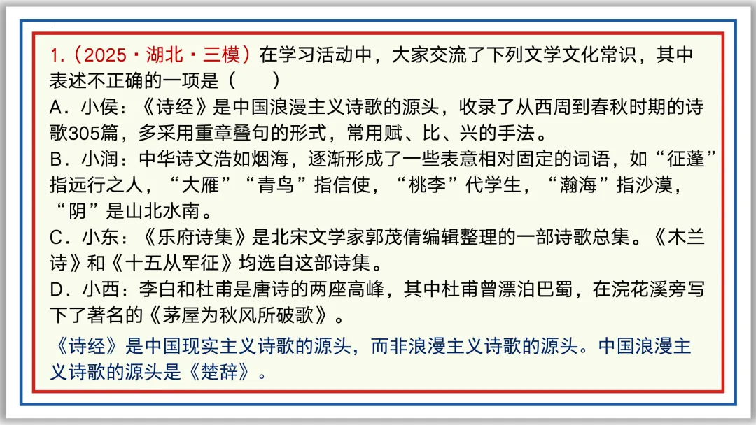 中考一轮11:文学文化常识(下)PPT 收藏版 第17张