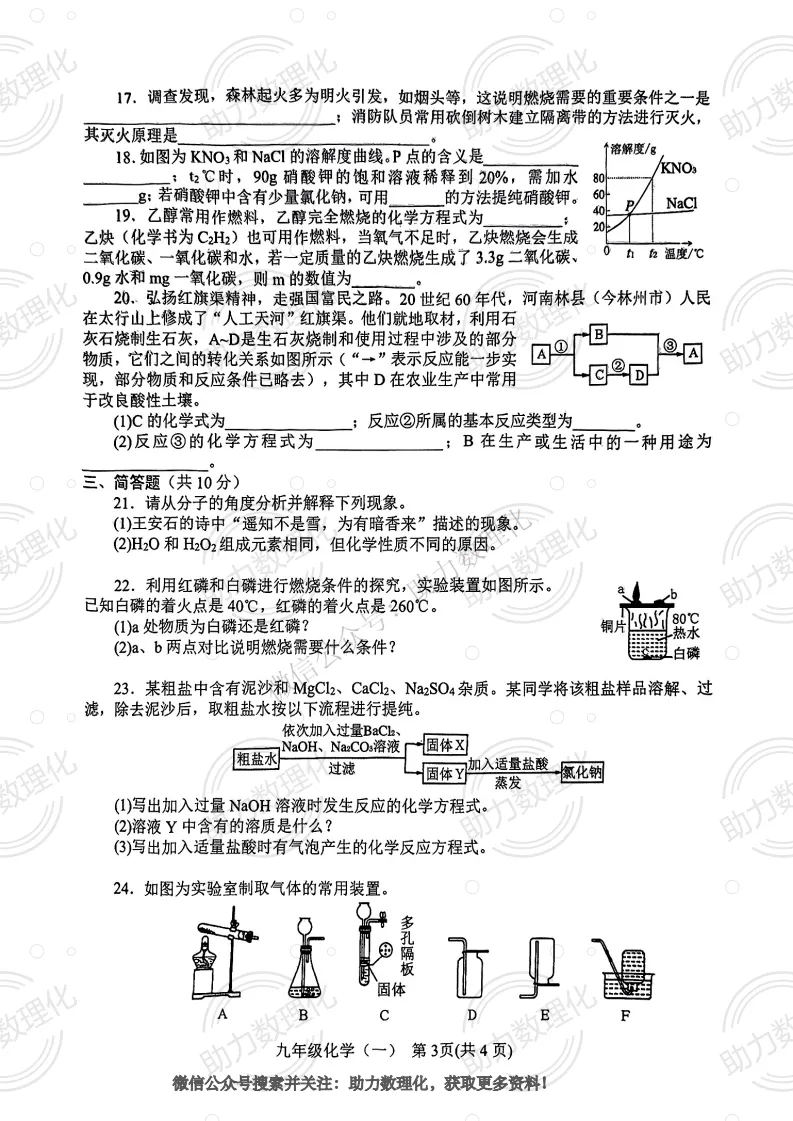 【南阳模拟】2025年南阳市中考一模试卷及答案(7科含听力) 第12张