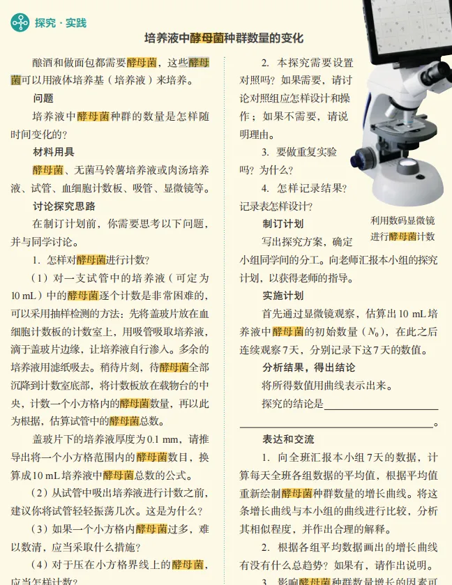 精读教材:酵母菌核心考点系统梳理与高考真题溯源 第4张