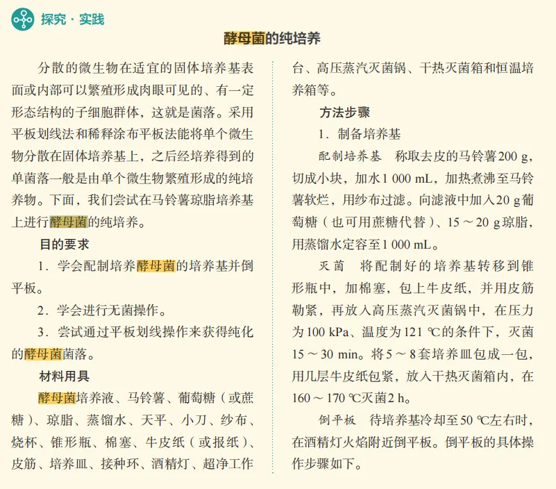 精读教材:酵母菌核心考点系统梳理与高考真题溯源 第6张