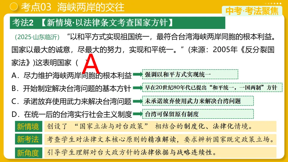 【中考复习】|专题19:民族团结与祖国统一 第21张