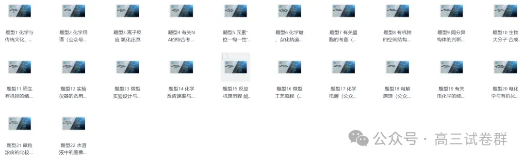 高中试卷:2025年高考化学二轮精准考点---二十二大专项专题各个突破(纯净word版+纯净PPT讲义)(完整版) 第4张