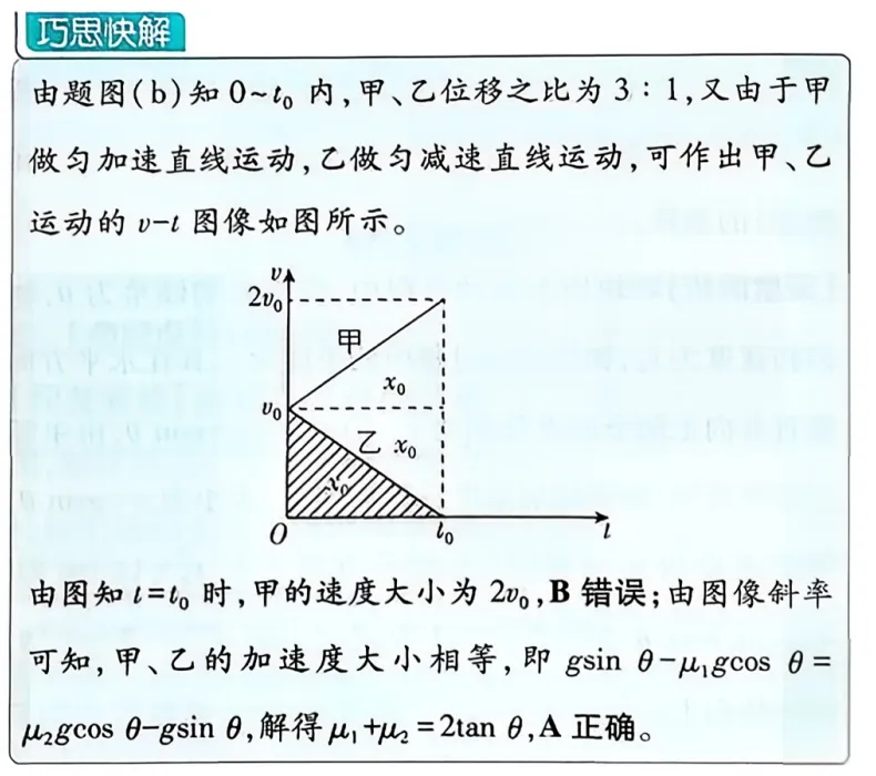近三年高考物理真题分类练:牛顿运动定律(二) 第16张