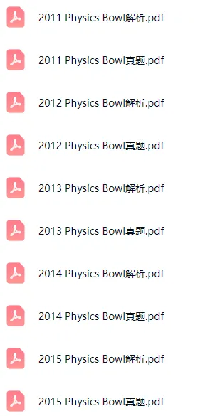 即将开考!物理碗竞赛真题及答案解析(2007-2025)+最新版公式表,免费领取 第2张