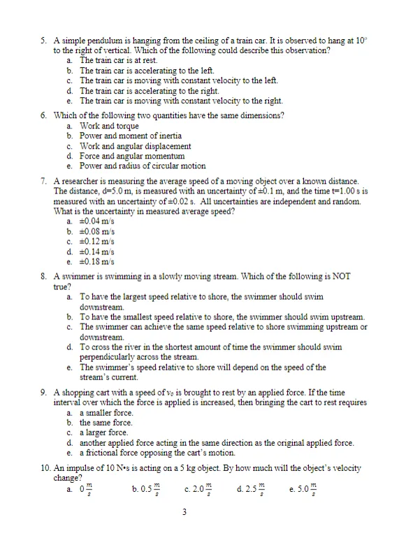 即将开考!物理碗竞赛真题及答案解析(2007-2025)+最新版公式表,免费领取 第8张