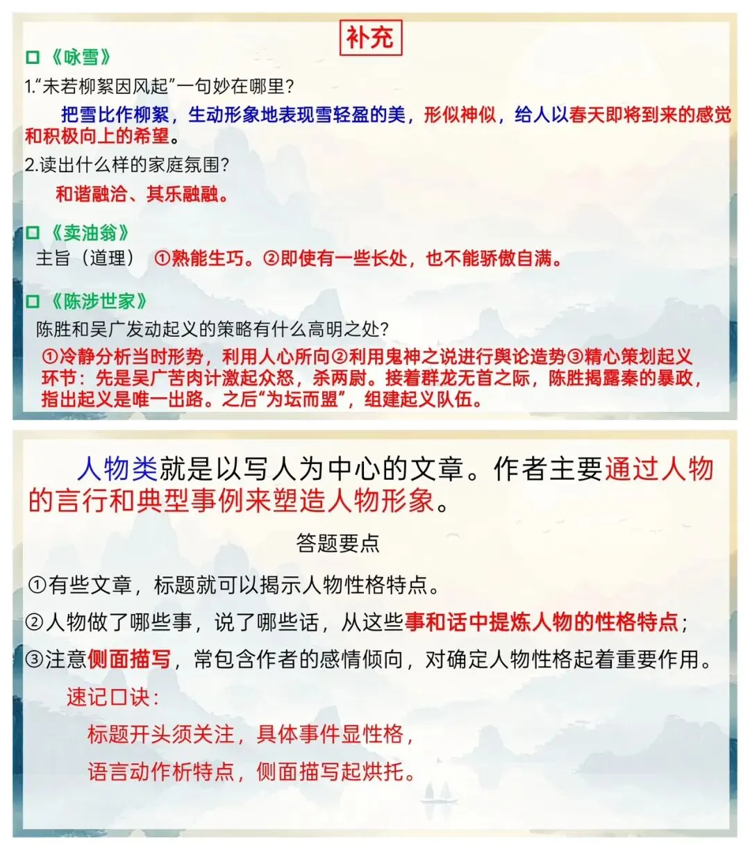 中考文言文分类复习专题,很详细! 第10张