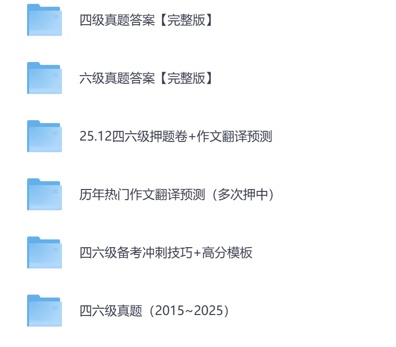 2025年12月英语六级真题试卷及答案解析完整(第一、二、三套全)CET6考试原题答案完整版 第1张
