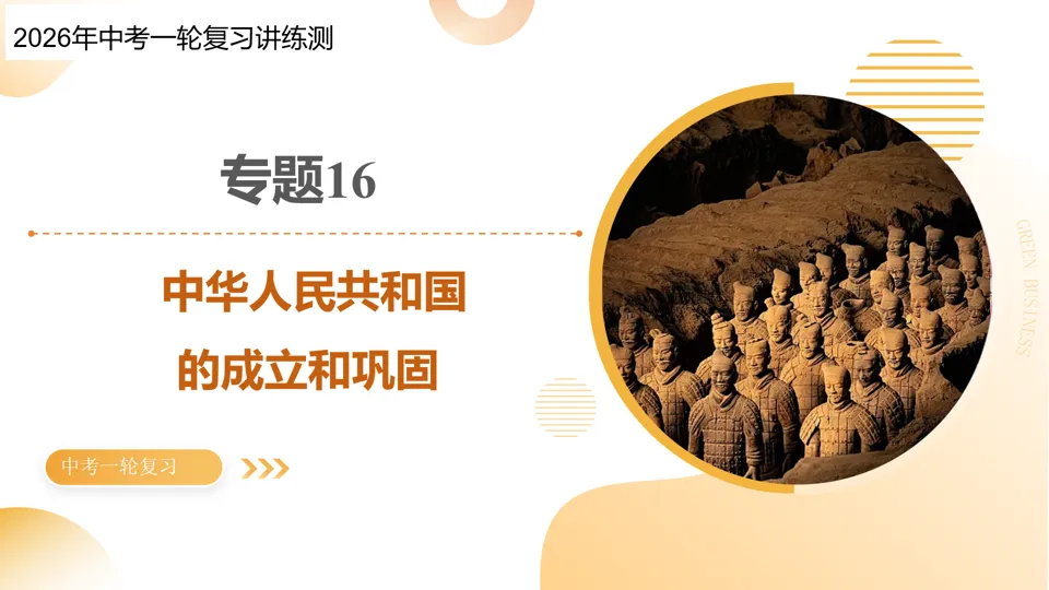 【中考复习】|专题16:中华人民共和国的成立和巩固 第2张