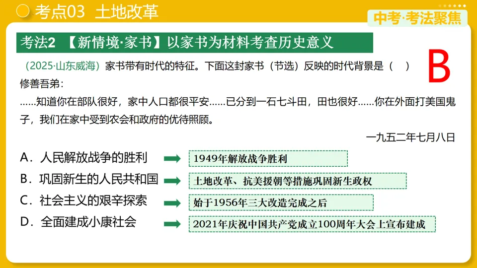 【中考复习】|专题16:中华人民共和国的成立和巩固 第19张
