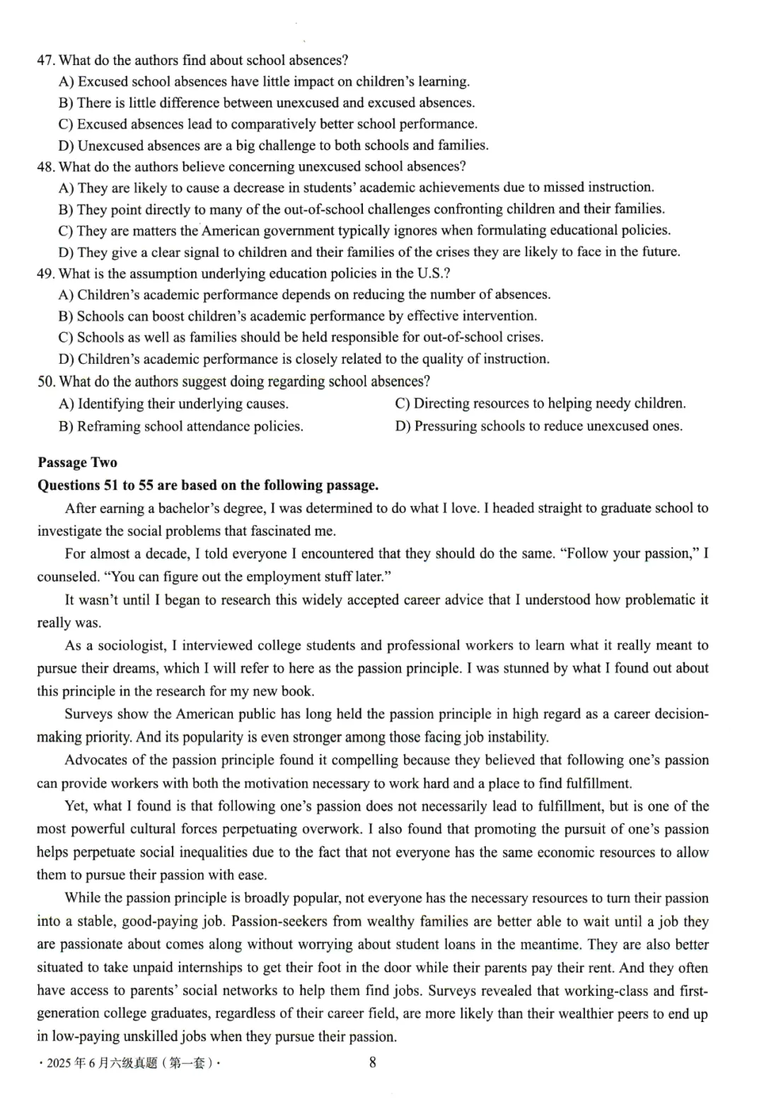 【考级】2025年6月英语六级真题及解析(第1套) 第11张