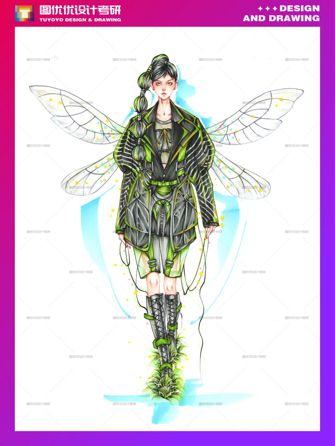 【图优优·真题解析】不容错过!2026年天津工业大学服装设计手绘超详细解析,为你点亮指路明灯,不容错过! 第44张