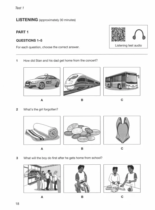 ~KET官方真题+模拟题,听力/口语/阅读/写作四大板块一次通关 第4张