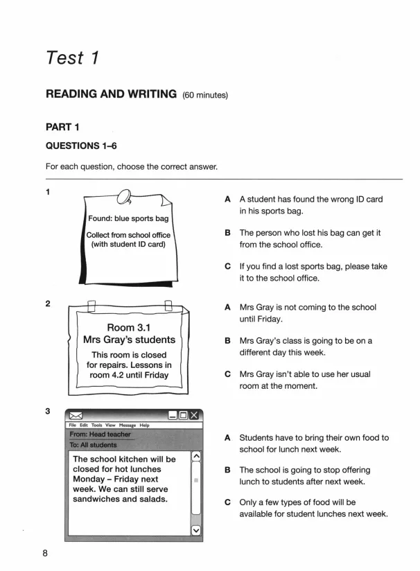 ~KET官方真题+模拟题,听力/口语/阅读/写作四大板块一次通关 第5张