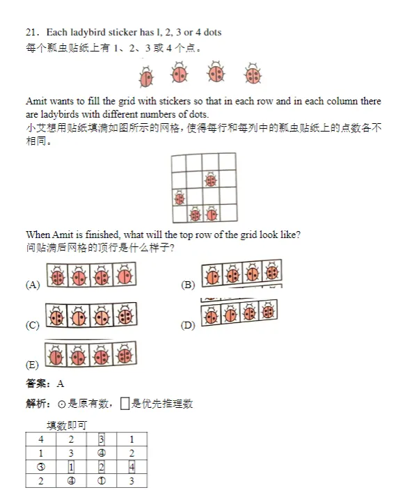 MathKangaroo袋鼠数学竞赛真题,高清完整版! 第18张