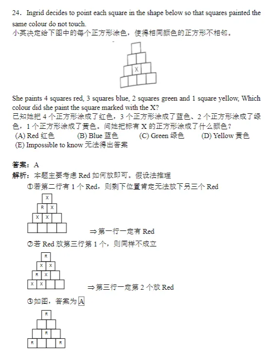 MathKangaroo袋鼠数学竞赛真题,高清完整版! 第20张