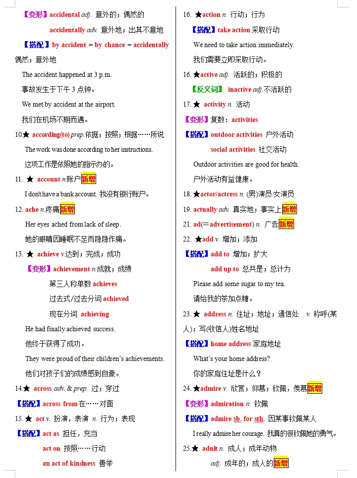 备战2026年中考英语:一轮复习知识清单,基础考点逐一攻克,高分冲刺必备! 第4张