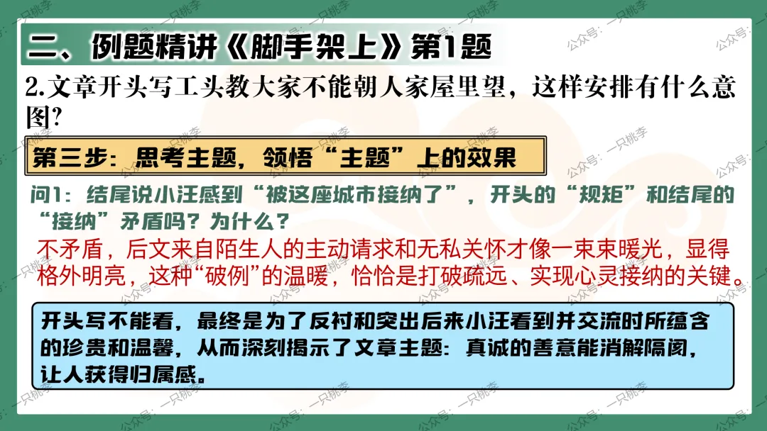 中考复习 | 中考语文小说阅读理解专题二:情节作用 第40张