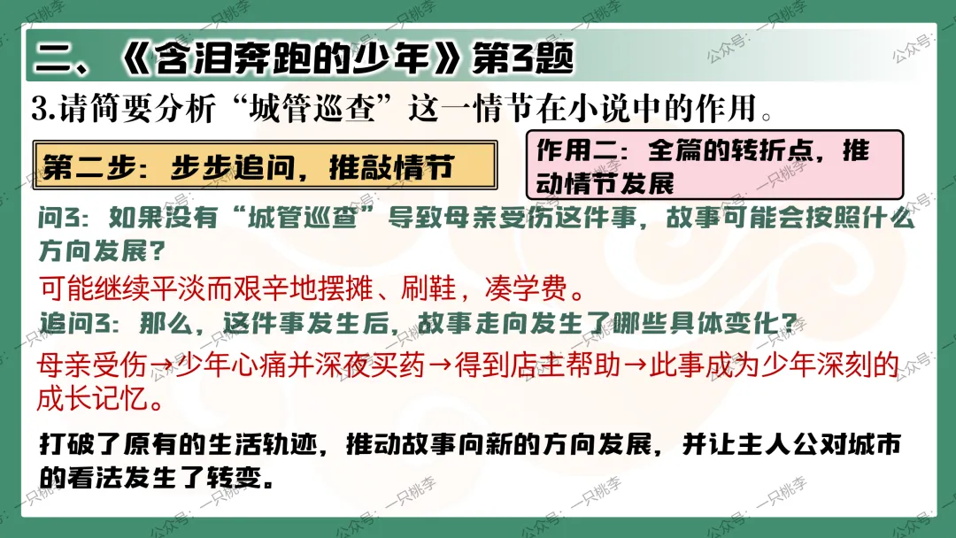 中考复习 | 中考语文小说阅读理解专题二:情节作用 第49张