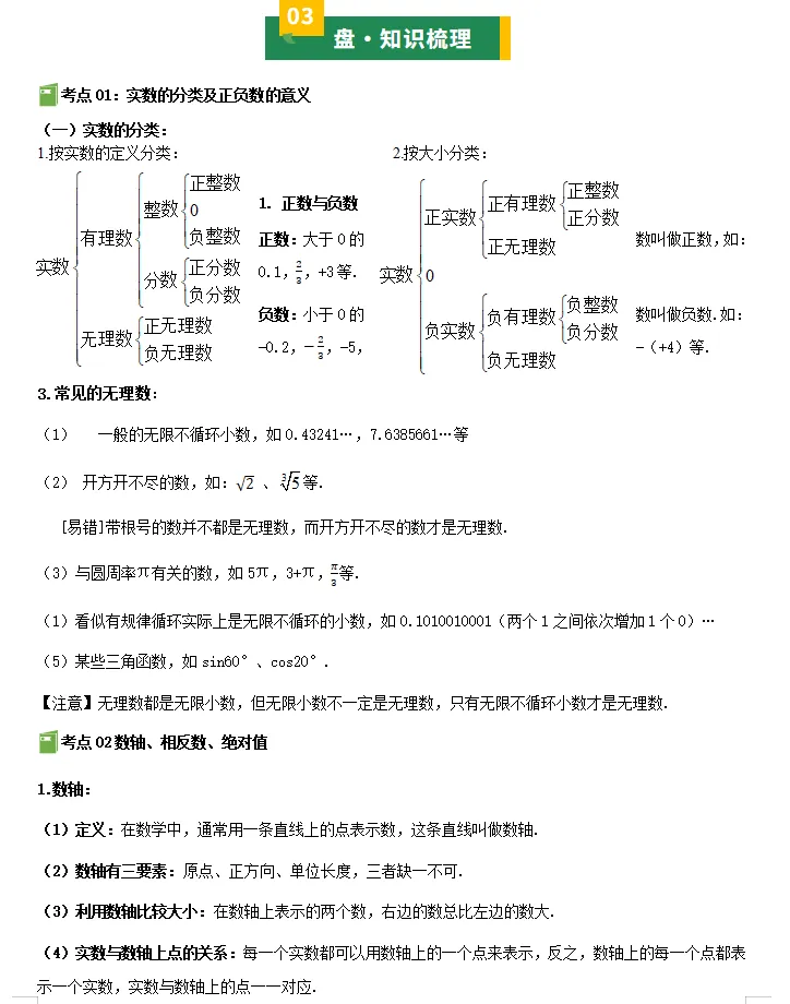 备战2026年中考数学:一轮复习知识清单,基础考点逐一攻克,高分冲刺必备! 第5张