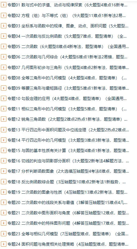 备战2026年中考数学:一轮复习知识清单,基础考点逐一攻克,高分冲刺必备! 第17张