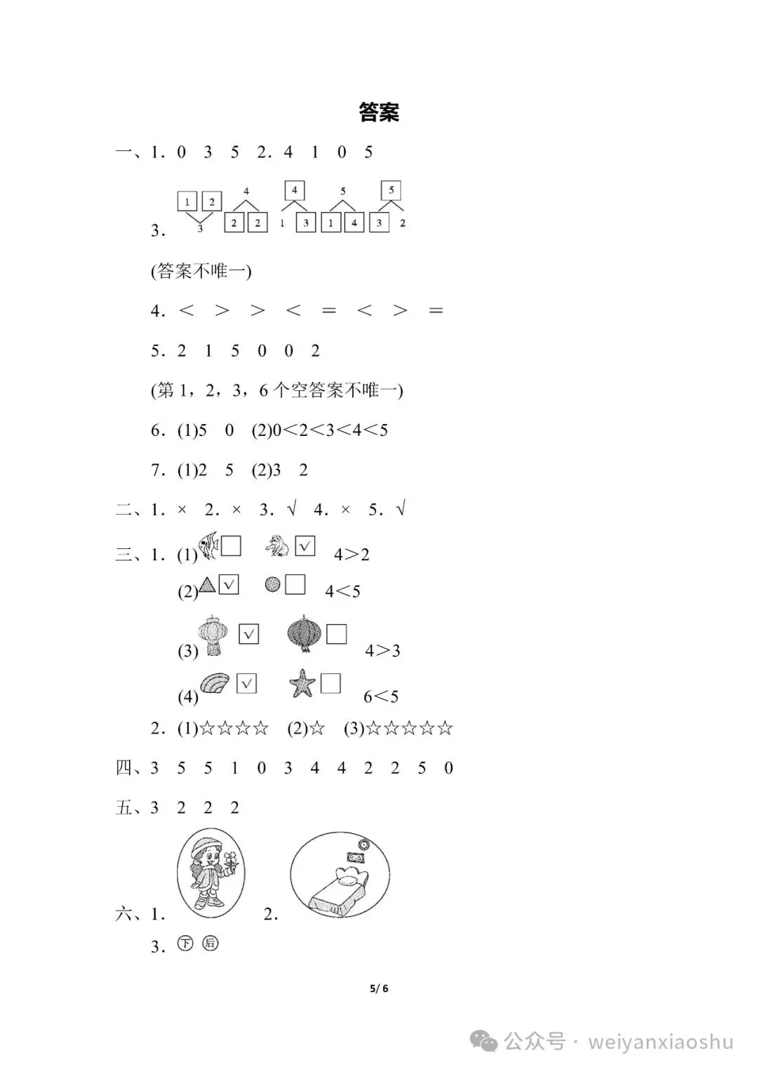【期中押题试卷】2024秋(人教版)1--6年级数学 第7张
