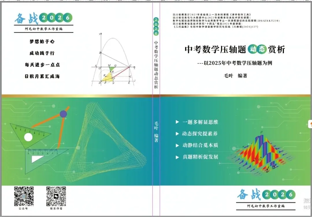 【试读】中考数学压轴题动态赏析---以2025年中考数学压轴题为例 第1张