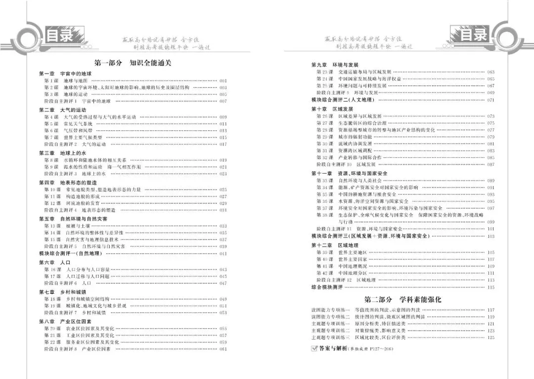 《绿色通道·2027高考》必备进阶试卷‖地理 第4张
