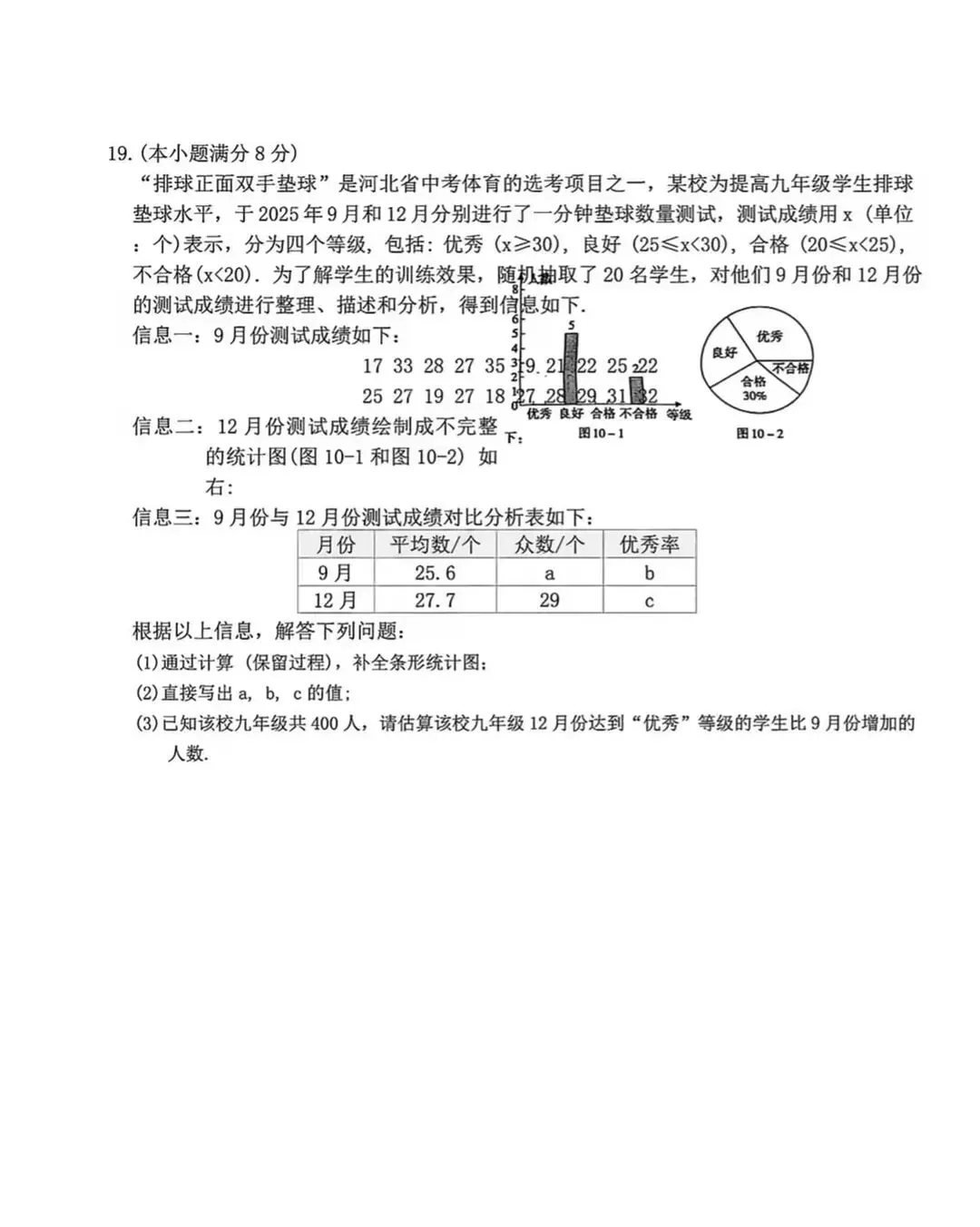 九年级数学综合模拟试卷(河北版) 第10张