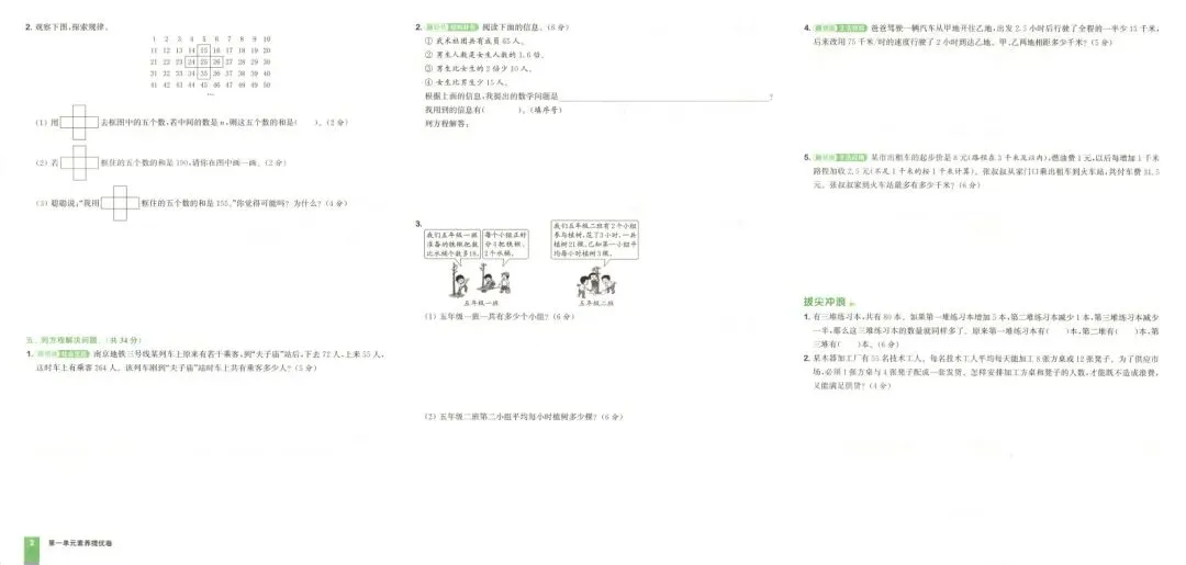 2026春数学苏教版《拔尖大试卷》123456年级下册 第3张
