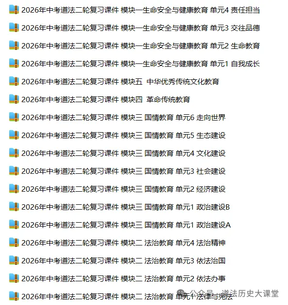 2026年中考道德与法治五大模块复习课件-国情教育 第1张