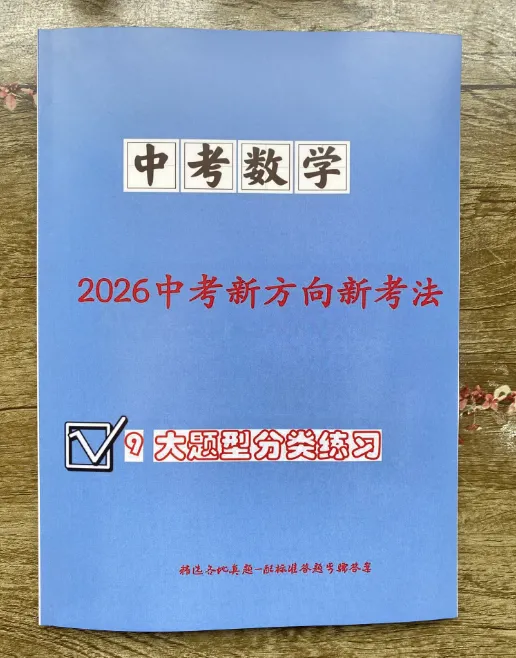 《2026中考数学新方向新考法--9大题型分类练习》 第2张