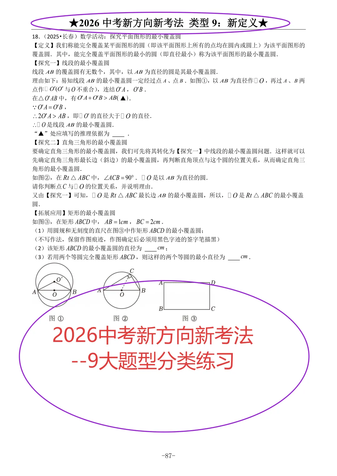 《2026中考数学新方向新考法--9大题型分类练习》 第4张