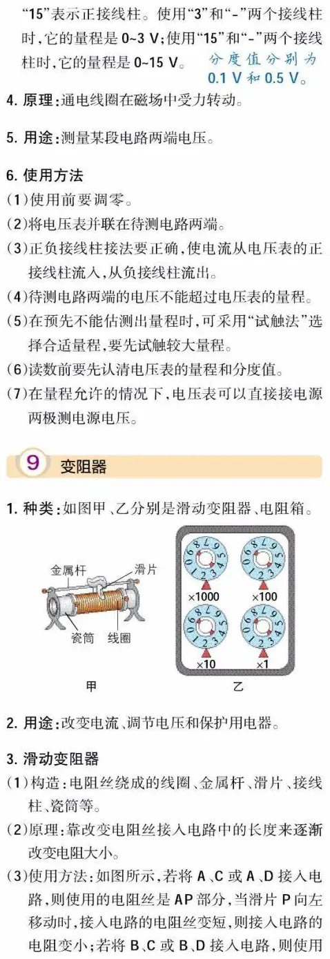中考物理实验知识点梳理大全 第8张
