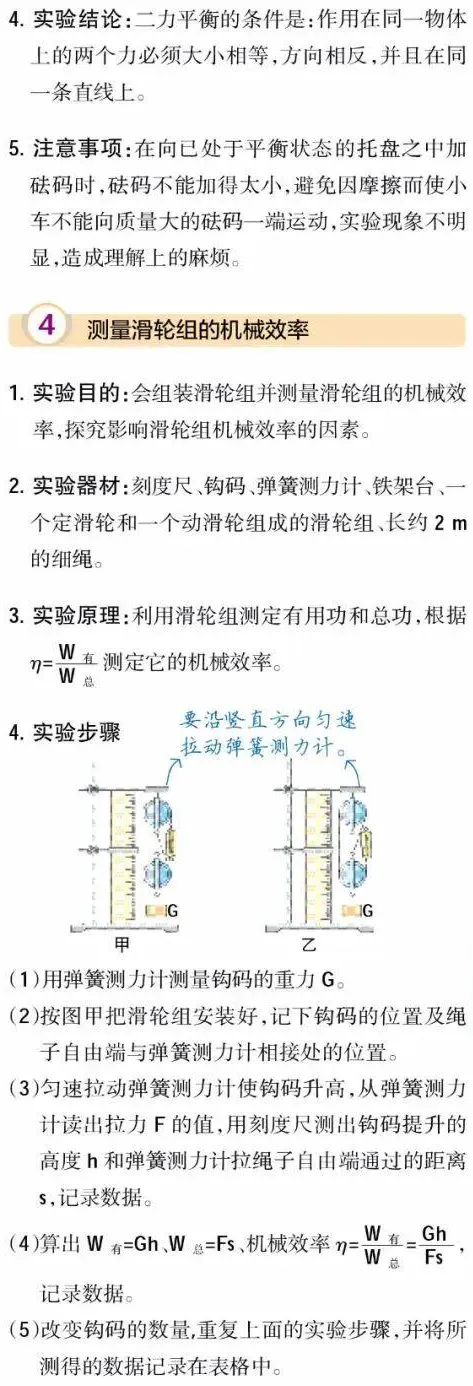 中考物理实验知识点梳理大全 第13张