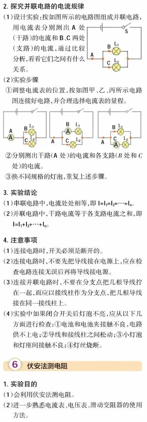 中考物理实验知识点梳理大全 第15张
