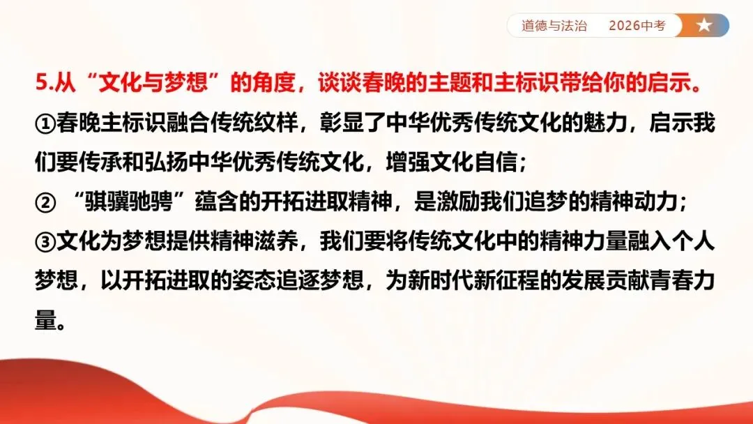 2026年中考道法时政热点专题课件47:2026年春节联欢晚会 第12张
