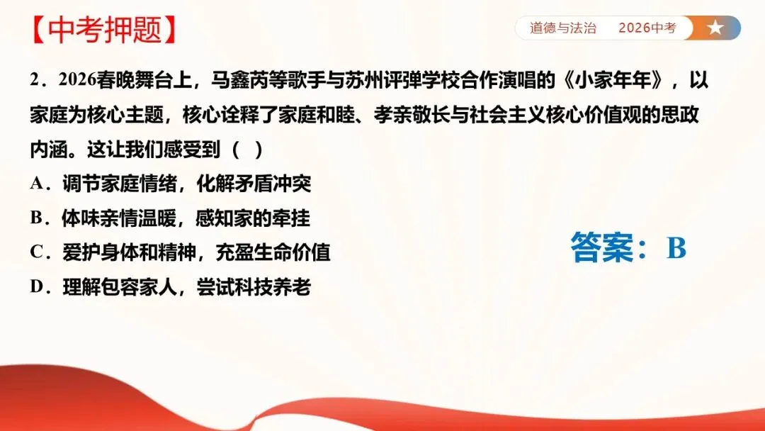 2026年中考道法时政热点专题课件47:2026年春节联欢晚会 第49张