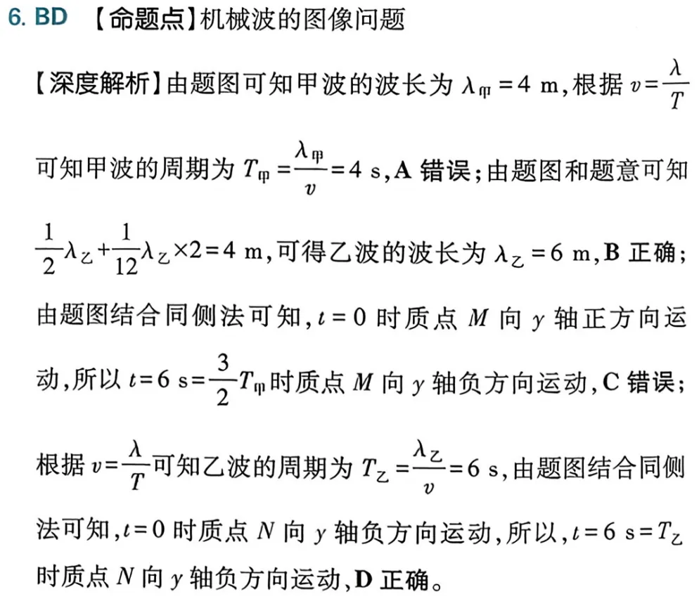 近三年高考物理真题分类练:机械振动与机械波(2023-2025年真题) 第18张