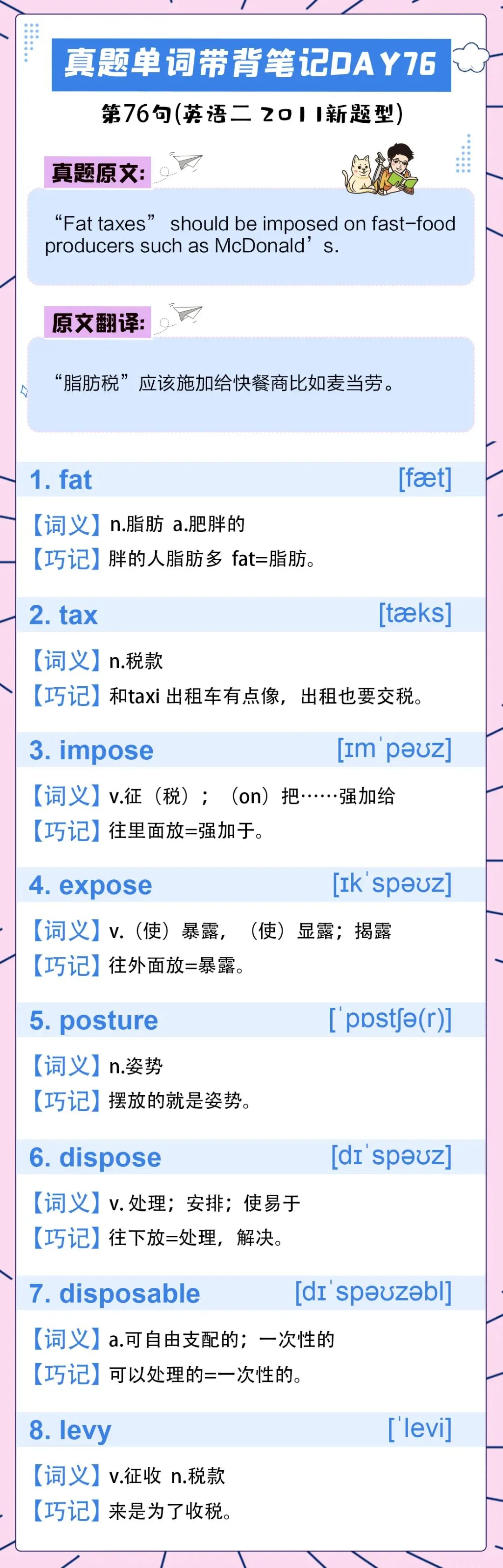 刘晓艳考研真题单词带背DAY76!同是寒窗苦读,又怎愿甘拜下风! 第5张