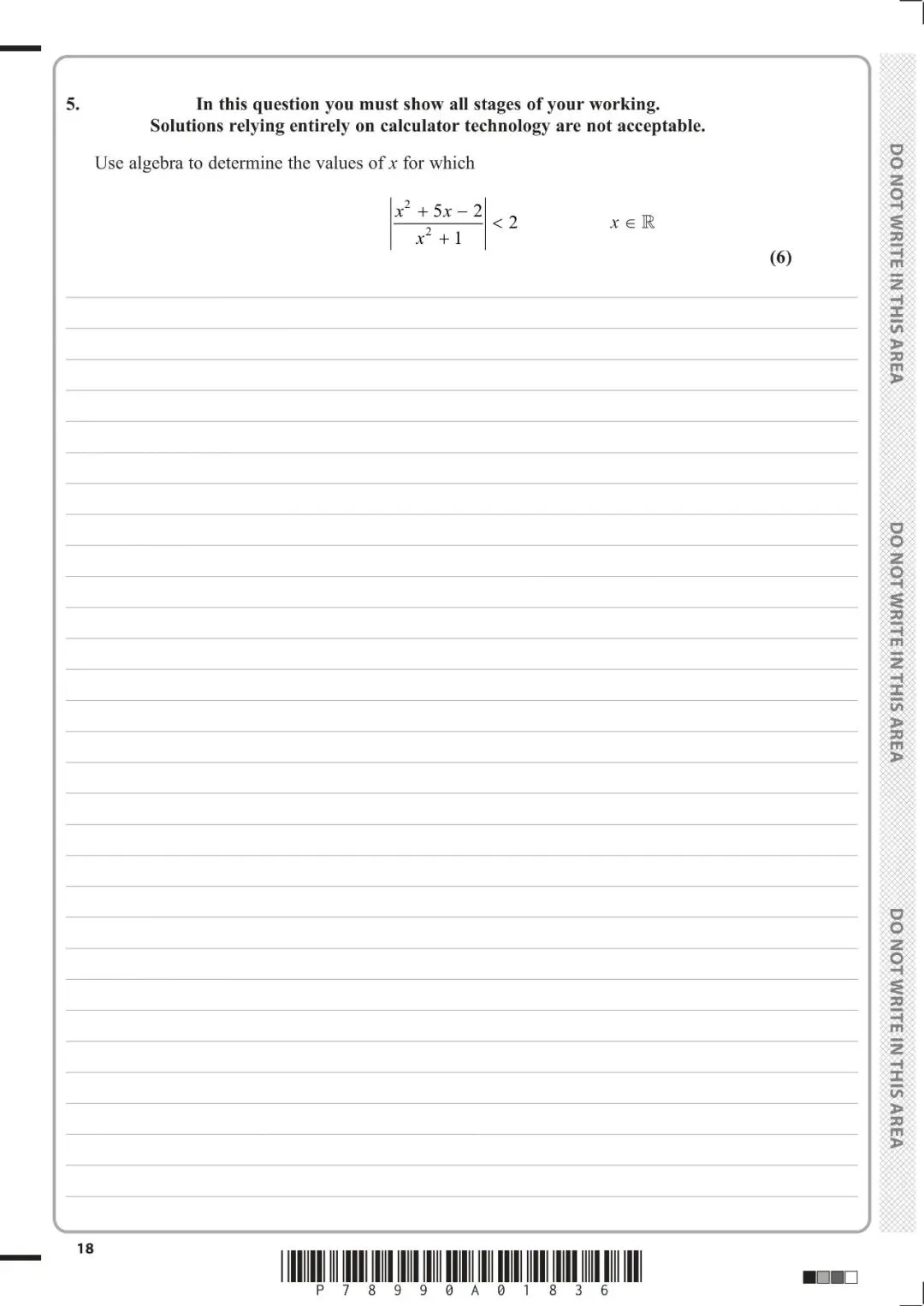 2026 1月edexcel fp2真题 第18张