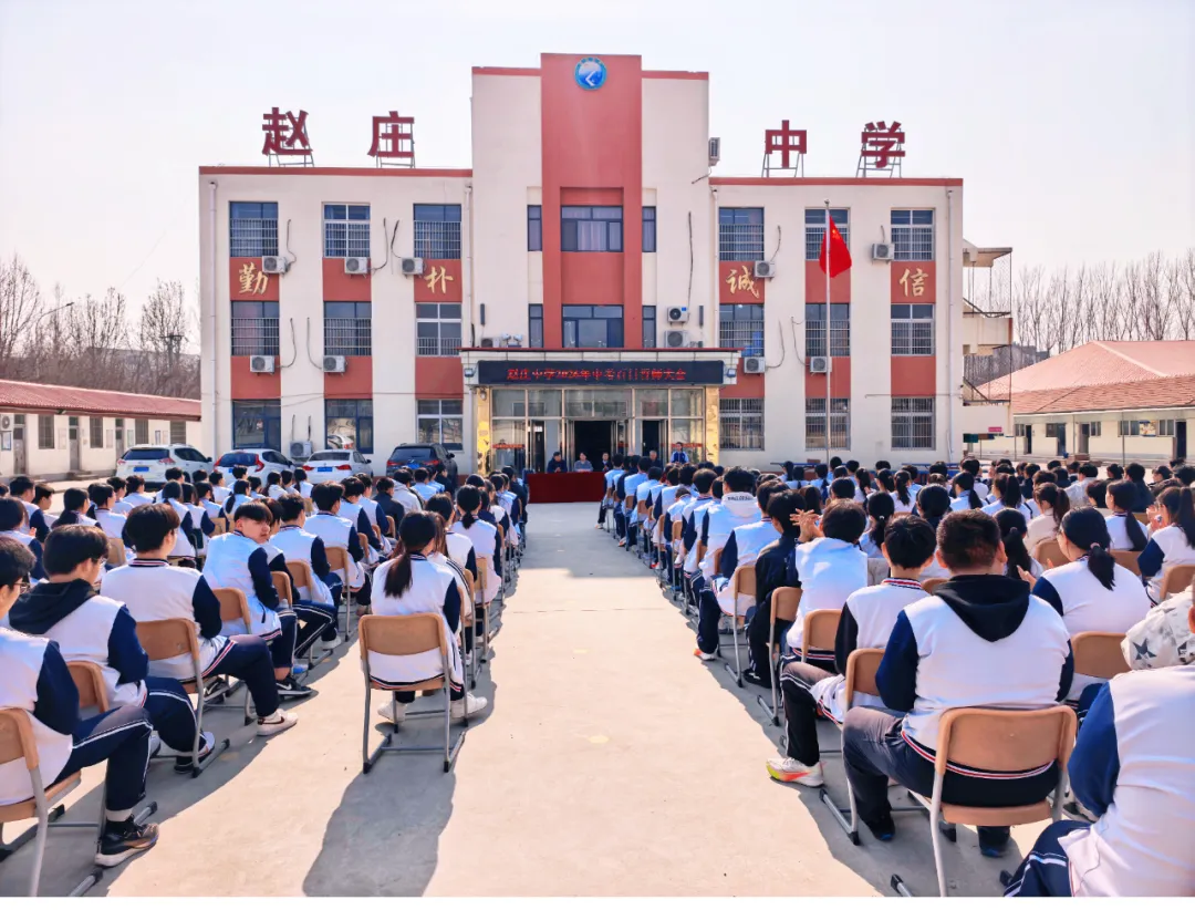 百日誓师燃斗志 凝心聚力向中考——赵庄中学2026年中考百日誓师大会(2026年第三期) 第9张