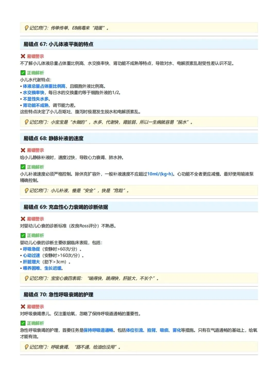 初级护师考试易错点精解,历年真题含答案解析【2010-2025】,五色笔记,考点知识点思维导图备考资料包考前十页纸,新大纲刷题软件题库 第12张