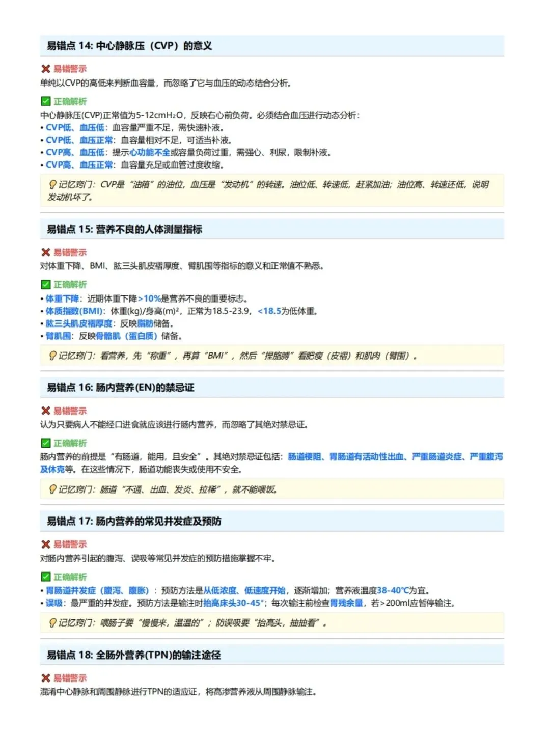 初级护师考试易错点精解,历年真题含答案解析【2010-2025】,五色笔记,考点知识点思维导图备考资料包考前十页纸,新大纲刷题软件题库 第18张