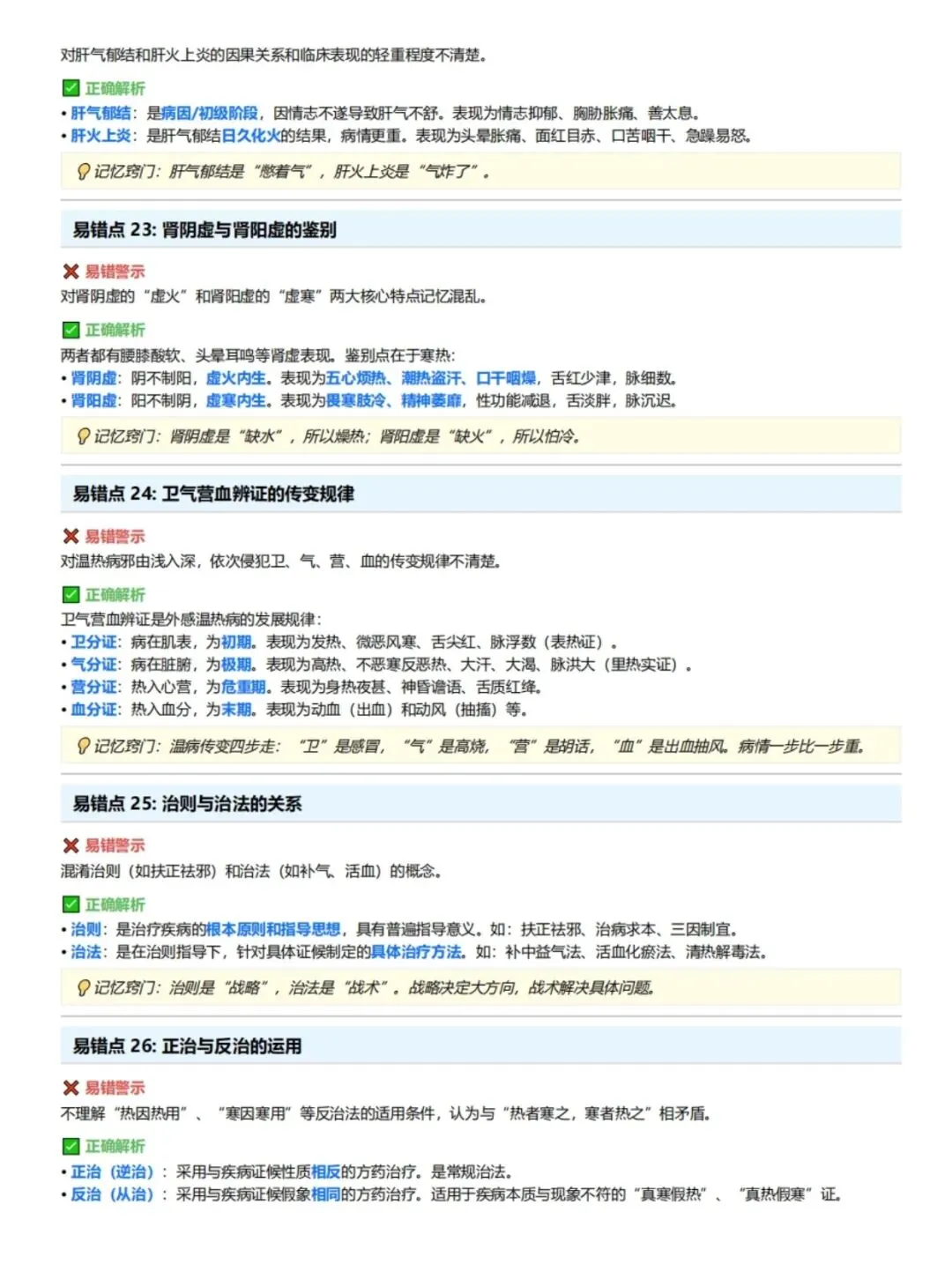 初级护师考试易错点精解,历年真题含答案解析【2010-2025】,五色笔记,考点知识点思维导图备考资料包考前十页纸,新大纲刷题软件题库 第23张
