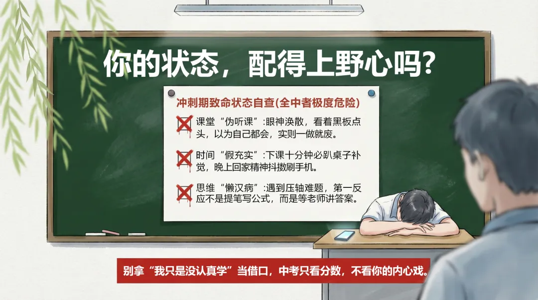 中考百天冲刺班会课:没有虚无缥缈的鸡汤,只有字字见血的真相. 第5张