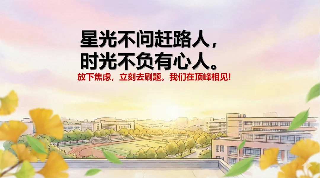 中考百天冲刺班会课:没有虚无缥缈的鸡汤,只有字字见血的真相. 第14张