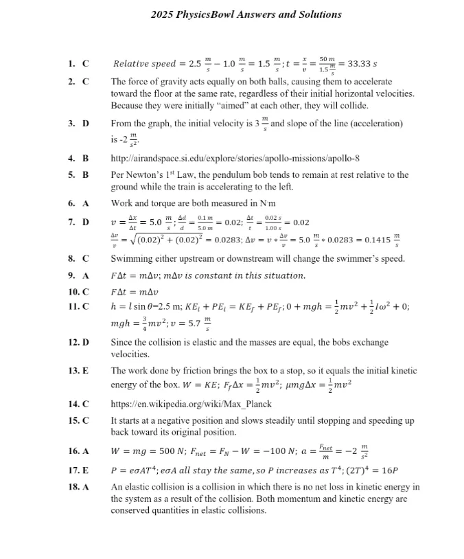 即将开考!物理碗竞赛真题及答案解析(2007-2025)+新版公式表,免费领取! 第4张