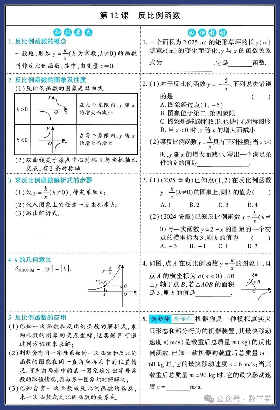 2026中考数学知识要点 第17张