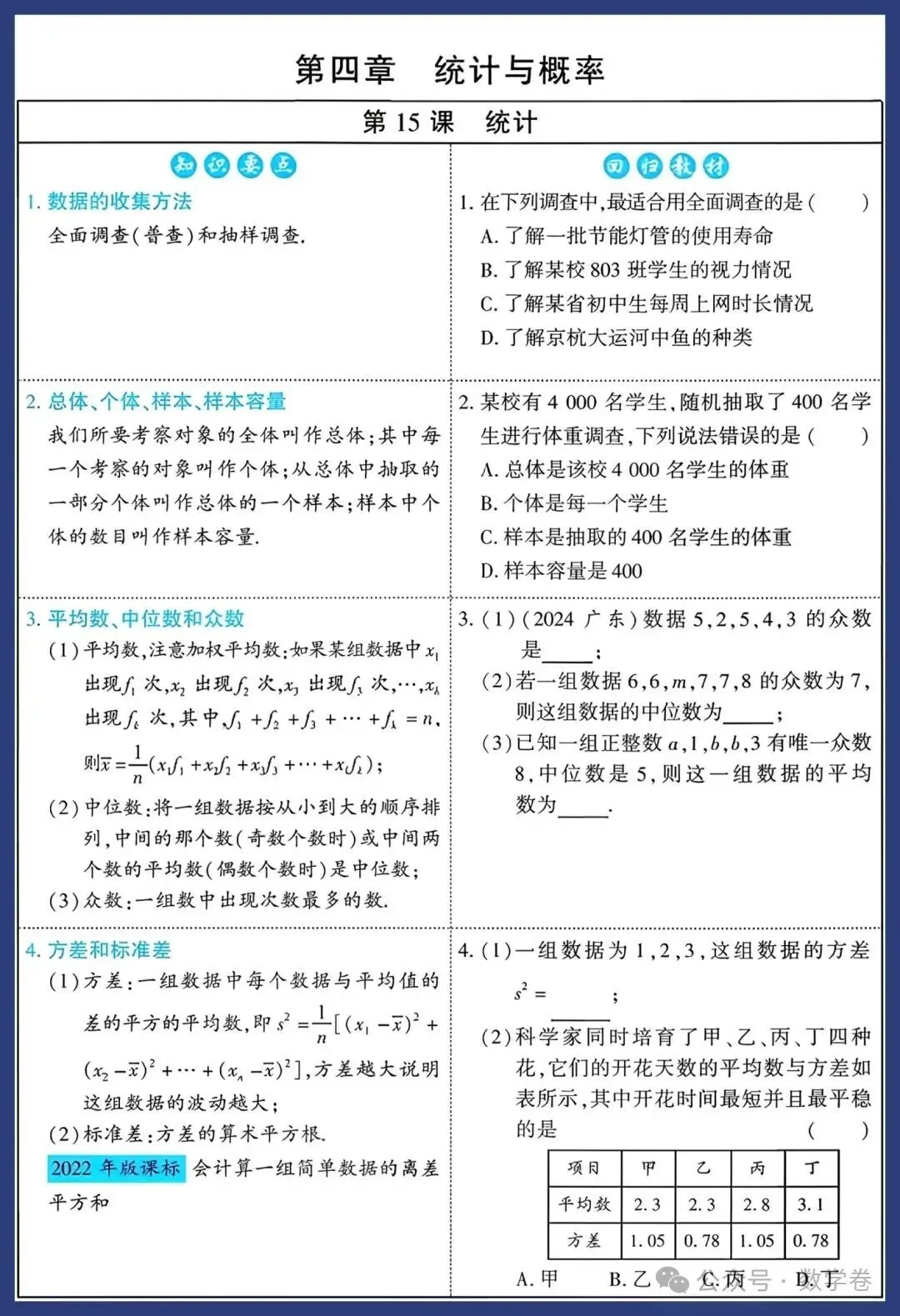 2026中考数学知识要点 第20张